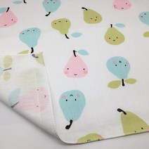국산순면무형광 엠보 나염 가제손수건10장