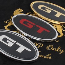 VIP코죤 GT 엠블럼-금장&은장&레드 4가지 사이즈 스티커 차량용품 엠블렘, 은장, A-사이즈