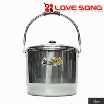 PGM1*^몰남선 스텐 들통 26cm 스테인레스 키친 찜기 수입주방 리빙 용품^*1췤pgm, a^^*옵션없슴, a^^*옵션없슴