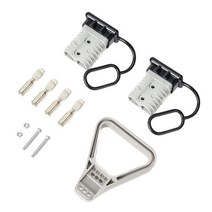 2PCS 2-4 AWG 175A 배터리 전원 커넥터 케이블 빠른 연결 연결 해제 키트 앤더슨 커넥터 윈치 트레일러, 하나, 보여진 바와 같이