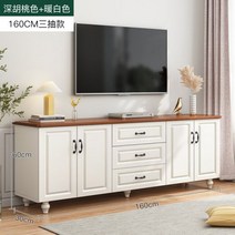 코스트코거실장 TV 티비 인테리어 다이 이케아 거실장 북유럽 높은 수납장 엔틱 이쁜 고급 TV다이, 다크월넛화이트160