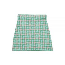 하운드체크 가디건 하운드투스 여성 크롭 니트 스웨터 빈티지 긴소매 프론트 버튼