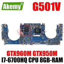 조립식 컴퓨터 2인용 모던G501V ASUS N501VW G501VW G60V UX501V UX501VW 노트북 마더 보드 N501V 메인 I7-, 02 GTX960M GTX950M -4G