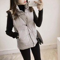 로즈드림 KB 봄겨울간절기신상루즈핏깔끔한솔리드조끼패딩 Gkiqs5