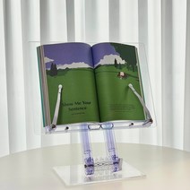 슈가덕 투명 독서대 높이조절 책받침대 SD402, 투명독서대