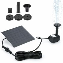 새 목욕용 태양열 분수 펌프 1.8W 프리 스탠딩 태양열 분수대 새 목욕 작은 연못 정원 및 잔디용 태양열 워터 펌프 키트