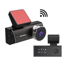 와이파이 숨겨진 대시 캠 FHD 1080P 미니 자동차 카메라 휴대 전화 연결 비디오 레코더 블랙 박스 안드로이드 및 IOS, 01 Black_01 With 16GB TF card