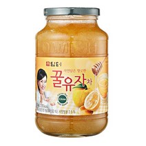 맛있는담터)꿀유자차(1KG/병)사무실 대용량 업소용 식당용 간식 소스, 상세페이지 참조