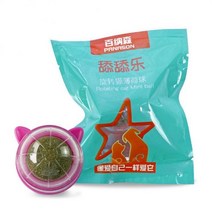 집사준비물 애완 동물 개박하 장난감 건강한 자연 새끼 고양이 음식 식용 공 간식 소화 촉진 치아 게임 완, 10 10, 10 10, 10