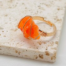 아쿠아마린반지 3월 탄생석 별자리 반지 Morebetter-여성용 천연석 오픈 반지 보헤미안 자수정 아쿠아마린