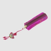 모비딕파워 [모비딕파워] 속성잉크 스탬프형인주 인감보관함 스탬프용잉크 도장주머니 은행인주, 아★ 레인보우 전통 무늬 누빔 도장집 도장케이스 10색, 아★ 5 녹색