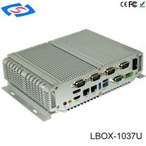 [해외] 임베디드 PC 랙 마운트 서버 컴퓨터 케이스 및 타워 인텔 코어 I73537U 지원 6 LAN 미니 PC, RAM 8G  SSD 32G, Intel Core I7-3517U