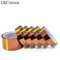 5/6/8/10/12/15/20MM x 30M 갈색 고온 내성 Kapton 테이프 폴리이 미드 전기 작업/그릴/분말 코팅, [04] 12mm