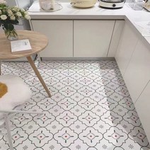 데코 타일 헤링본 주방 베란다 매트 특대 3T, 100X300cm, 발콘주홍