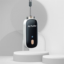 자동차 공기 청정기 목걸이 음이온 미니 휴대용 신선한 생성기 칼라 클립 5V 300mah 홈에 대 한 음소거, [01] white, 01 white