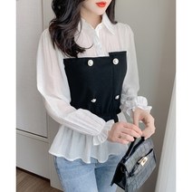 디아리스 봄 가을밴딩 블라우스 688