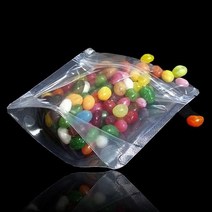 UJC568061가로형 PET 지퍼스탠드 봉투 18X17cm 밑7cm 200매, 1
