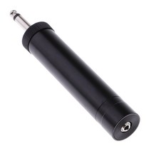 tooyful 클립 온 마이크 변환기 어댑터 전원 공급 장치 erhu 피아노 색소폰 바이올린 기타 부품 용 6.5mm 플러그, 없음