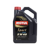 모튤 스포트 5W40 엔진오일 합성유 교환 가솔린 휘발유 5L, 1개, 5000ml