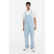 H&M 에이치앤엠 릴렉스드 핏 데님 점프수트 오버롤 멜빵 바지 121947, S