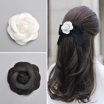 헤어핀 머리장식 헤어악세사리 코사쥬 카멜리아 코사지 카네이션 코르사주