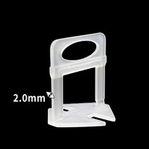 홈데코레 타일 평탄클립 수평작업 타일공구, 1봉, 2.0mm 타일평탄클립(100개입)