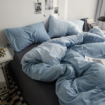 북유럽 침구 모던 시크 단색 무지 40수 호텔 면 코튼 이불 베개 침대 커버 두벳 DUVET COVER SET 시트 세트 먼지 없는 기숙사 원룸 학생 작은 방 청소년 추천 시트
