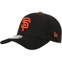 뉴에라 MLB 일상모자 야구모자 THE LEAGUE 9FORTY 샌프란시스코 자이언츠 GM 주황로고 블랙 볼캡, 상세설명참조, OSFA