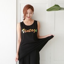 탱크걸 빈티지 롱 민소매티(C 28936) 롱나시