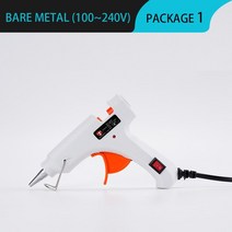 7mm 글루 스틱 용 스위치가 있는 40W 핫멜트 글루 건 미니 산업용 접착제 핫 건 전기 열 온도 건 수리 도구, 01 White Glue gun