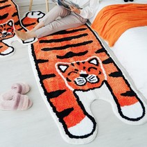 귀여운 빈티지러그 호랑이 캐릭터 거실카펫트