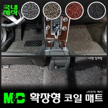 넥쏘 전용 확장형 코일매트(2018년~) -20mm두께 바닥카매트, 레드, 풀세트(1열+2열+트렁크매트), 현대