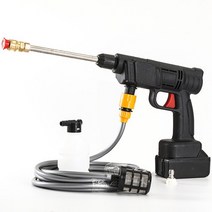 Powtools-30BAR 12000rpm 무선 고압 세척기 충전식 세차용 물 스프레이 건 마끼다 18V 배터리 10000mAh, 01 10000mAh_01 EU 플매트 카펫 러그