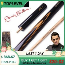 오리지널 US RILEY 3/4 피스 스누커 큐 키트 확장 케이스 포함 9.5mm 당구 스틱 고급 수제