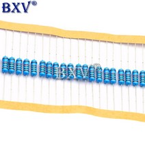 저항기 가변저항 전자 필름20PCS 1W 금속 필름 저항 1 BXV 1R 1M 2R 47R 330R 1K 4.7K 22K 2 옴, 88 47K