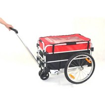 바이크 트레일러 트레일게이터 짐수레 트롤리 화물 운반, 회색, 1개