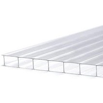 온실 시트 크기로 절단 가능 99 x 58.8 cm 폴리카보네이트 중공 챔버 시트 4 mm 투명 온실 원예용 등, 149.5 x 58.8cm