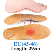 아치 깔창 플랫 발 아치 지원을위한 EiD 프리미엄 안창 가죽 안창 남성 여성을위한 3D 평발 족저근막