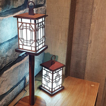 전통 LED 한지 무드등 스탠드 조명 만들기 키트, 3.원형살