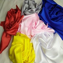 6색 물명주천/ 한복안감 / 농악용 허리띠/ 한복 속치마/ 물명주 원단/민수네, 흰색