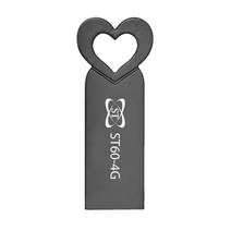 에스티원테크 ST60 USB 메모리 사랑스러운 메탈재질, 4GB, 다크그레이