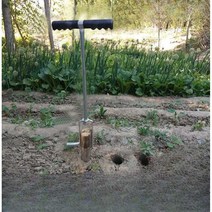 Longda 작물 멀처 펀칭 온실 야채 옥수수 이식 구멍 펀처 구멍 파기 토양 차용 드릴 뜨거운 판매, 조리개 6.3 cm 배럴 높이 11 cm, 1개