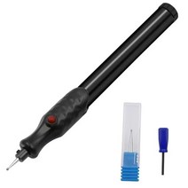 타각기 각인기 금속 마킹펜 공예용 쉬운 에칭 휴대용 정밀 조각 펜 diy 조각 도구, 검은색