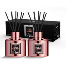대쉬 프리미엄 퍼퓸 디퓨저 실내 방향제 200ml + 섬유스틱 5p 2세트, 블랙 체리