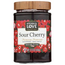 쿠치나앤아모레 사우어 체리 프리미엄 잼 글루텐 프리, 1개, 350g