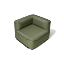 모비가든 캠핑 에어소파 휴대용 소파베드 분리 결합가능, 카키색 x 1세트