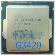 파워딜 인텔 프로세서 G3420 LGA1150 22 나노 미터 듀얼 코어 100% 제대로 작동 데스크탑, 한개옵션0