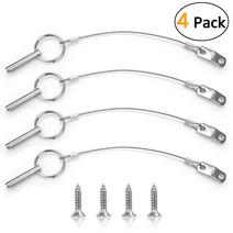 수영장 히팅기 물데우기 끈 포함 비미니 탑 핀 퀵 릴리스 직경 025 인치 63mm 총 길이 149 38mm 4 팩