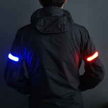 웨어스 LED 암밴드 (2개입) 자전거후미등 야간 안전등, 빨강-녹색