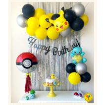 포켓몬스터 백만볼트 꼬북이 풍선세트 생일파티 풍선세트 풍선가랜드, 피카츄 백만볼트세트, 백만볼트세트